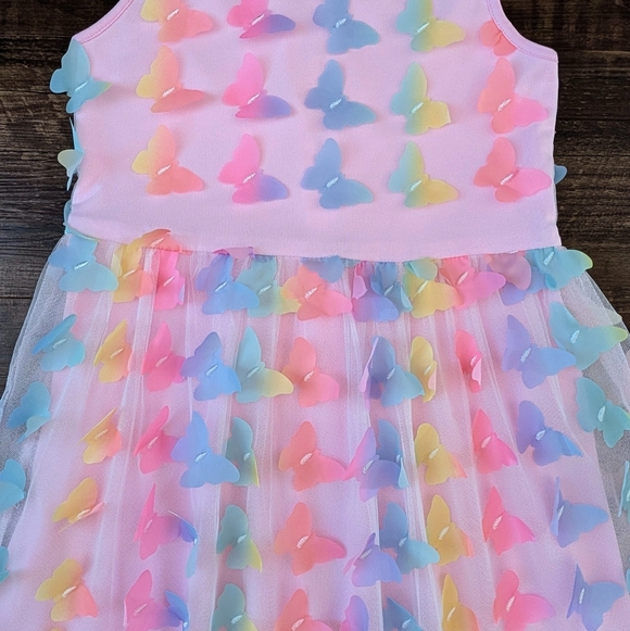 Children's Place Pink Butterfly Dress - Picture 4 of 12